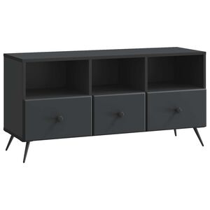 vidaXL Televizn&iacute; skř&iacute;ň Čern&aacute; 102 x 34,5 x 50 cm Kompozitn&iacute; dřevo