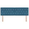 vidaXL Čelo postele Tmavě modr&aacute; 144 cm samet