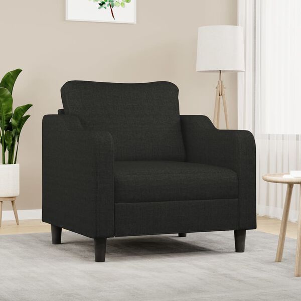 vidaXL Křeslo čern&eacute; 60 cm textil