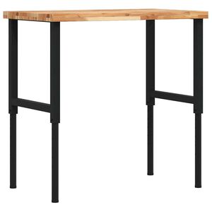 vidaXL Pracovn&iacute; stůl 100x60x(73&ndash;99,5) cm masivn&iacute; ak&aacute;cie obd&eacute;ln&iacute;kov&yacute;