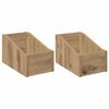 vidaXL Krabice na LP desky 2 ks Dub artisan 18 x 32 x 18 cm