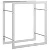 vidaXL Stojan na palivov&eacute; dřevo 50 x 28 x 56 cm nerezov&aacute; ocel