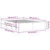 vidaXL Rám postele se zásuvkami dub sonoma 120x200 cm kompozitní dřevo
