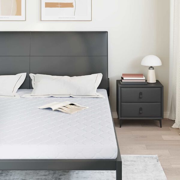 vidaXL Matrace B&iacute;l&aacute; 180 x 200 cm Žak&aacute;rov&aacute; tkanina