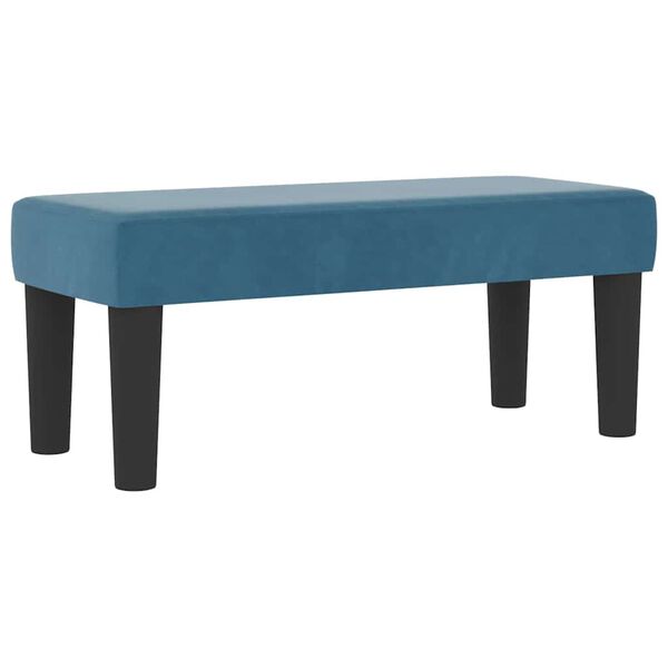 vidaXL Postel s boxspringem s matrac&iacute; Tmavě moddr&aacute; 80 x 200 cm samet