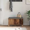 vidaXL Chodbičkov&aacute; lavice s pol&scaron;t&aacute;řem Star&eacute; dřevo 60 x 38 x 46 cm