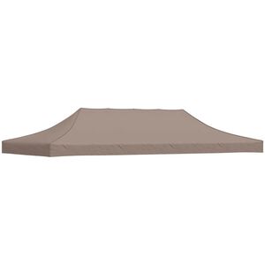 vidaXL Střecha k party stanu 6 x 3 m taupe 270 g/m&sup2;