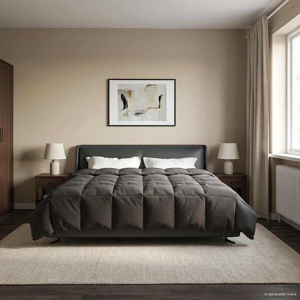 vidaXL Celoročn&iacute; přikr&yacute;vka &Scaron;něrov&aacute;n Antracit 200 x 220 cm Mikrovl&aacute;kno