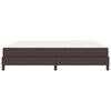 vidaXL Postel s boxspringem s matrac&iacute; Tmavě hněd&aacute; 200 x 200 cm textil