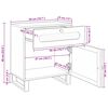 vidaXL Nočn&iacute; skř&iacute;ňka Př&iacute;rodn&iacute; 50 x 33 x 60 cm Masivn&iacute; mangov&eacute; dřevo