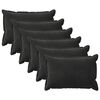 vidaXL Povlak na pol&scaron;t&aacute;ř 6 pcs HOUTEN Čern&aacute; 50 x 75 cm Samet