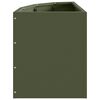 vidaXL Rohový květináč Olivově zelená 30 x 30 x 35 cm Ocel
