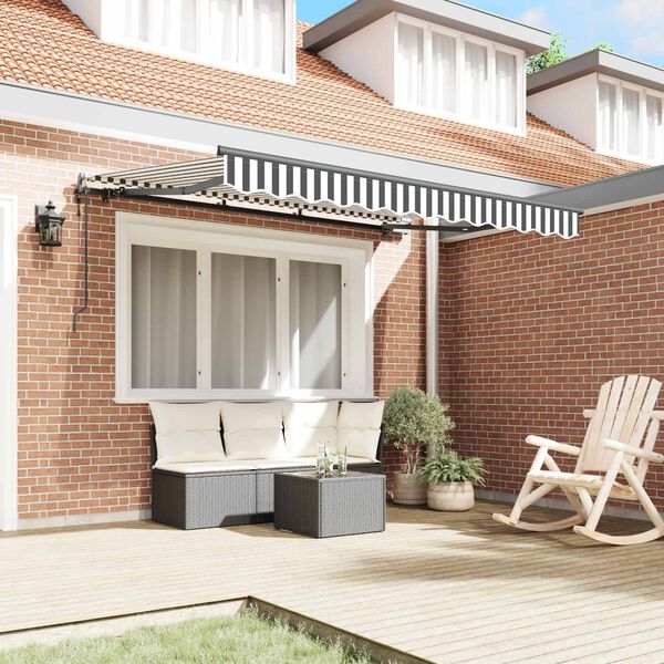 vidaXL Budsorovateln&eacute; zastře&scaron;en&iacute; Antracit 350 x 200 cm textil