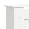 vidaXL Kryt na radi&aacute;tor MDF b&iacute;l&yacute; 205 cm