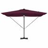 vidaXL Roma Parasol Červená 286 x 285 x 270 cm Hliník a polyester