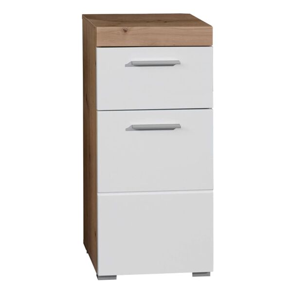 Trendteam &Uacute;ložn&aacute; koupelnov&aacute; skř&iacute;ňka Amanda b&iacute;l&aacute; a sukovit&yacute; dub