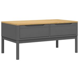 vidaXL Konferenčn&iacute; stolek FLORO &scaron;ed&yacute; 99x55,5x45 cm masivn&iacute; borovice