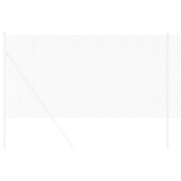 vidaXL Svařovan&yacute; dr&aacute;těn&yacute; plot Stř&iacute;brn&aacute; 1.4 x 10 m