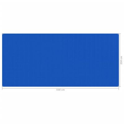 vidaXL Koberec do stanu 250 x 550 cm modrý