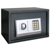 vidaXL Digit&aacute;ln&iacute; trezor se z&aacute;mkem Tmavě &scaron;ed&aacute; 35 x 25 x 25 cm Ocel