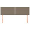 vidaXL Čela postele 2 ks taupe 72 x 5 x 78/88 cm textil