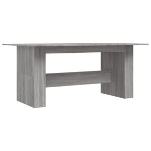 vidaXL J&iacute;deln&iacute; stůl &scaron;ed&yacute; sonoma 180 x 90 x 76 cm kompozitn&iacute; dřevo