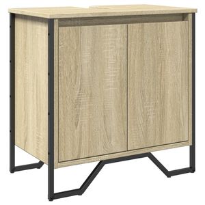 vidaXL Koupelnov&aacute; skř&iacute;ňka pod umyvadlo dub sonoma 60x35x60 cm kompozit