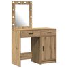 vidaXL Kosmetick&yacute; stůl 2 ks Hněd&aacute; 50 x 41 x 135 cm Kompozitn&iacute; dřevo
