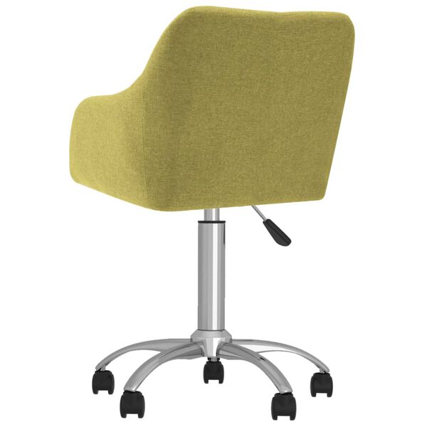 vidaXL Otočn&aacute; kancel&aacute;řsk&aacute; židle zelen&aacute; textil