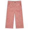 Dětské manšestrové kalhoty starorůžové 104