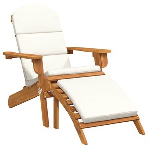 vidaXL Zahradn&iacute; křeslo Adirondack s podnožkou masivn&iacute; ak&aacute;ciov&eacute; dřevo
