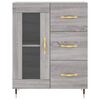 vidaXL Skř&iacute;ň highboard &scaron;ed&aacute; sonoma 69,5 x 34 x 180 cm kompozitn&iacute; dřevo