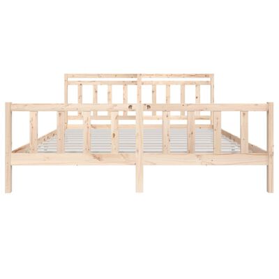 vidaXL Rám postele masivní dřevo 200 x 200 cm