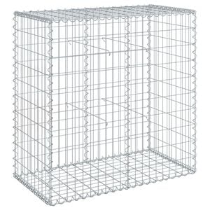 vidaXL Gabionov&yacute; ko&scaron; s v&iacute;kem 100 x 50 x 100 cm pozinkovan&eacute; železo