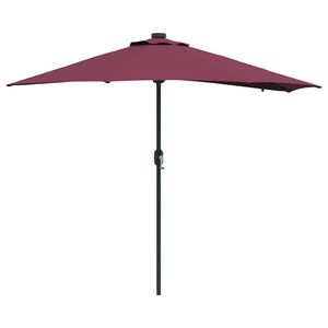 vidaXL Zahradn&iacute; slunečn&iacute;k Bordeaux červen&aacute; 294 x 150 x 223 cm