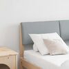 vidaXL Čalouněn&eacute; čelo postele Světle &scaron;ed&aacute; 120 cm Masivn&iacute; borov&eacute; dřevo