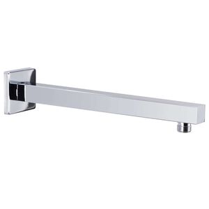 vidaXL Podpůrn&eacute; rameno do sprchy hranol nerez 201 stř&iacute;brn&eacute; 30 cm