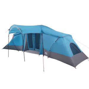 vidaXL Rodinn&yacute; stan se střechou Modr&yacute; a &scaron;ed&yacute; 721 x 335 x 212 cm