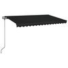 vidaXL Automatick&aacute; zatahovac&iacute; mark&yacute;za 400 x 350 cm antracitov&aacute;