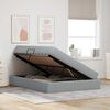 vidaXL Postel s úložným prostorem a matrací Světle šedá 140 x 200 cm
