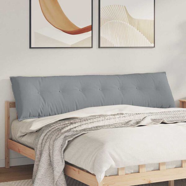 vidaXL Pol&scaron;t&aacute;ř na z&aacute;da Světle &scaron;ed&aacute; 200 x 19 x 50 cm textil