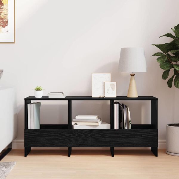 vidaXL Reg&aacute;l na časopisy Čern&yacute; dub 102 x 30 x 45 cm