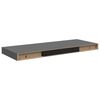 vidaXL Plovouc&iacute; n&aacute;stěnn&aacute; police &scaron;ed&aacute; vysok&yacute; lesk 60x23,5x3,8 cm MDF
