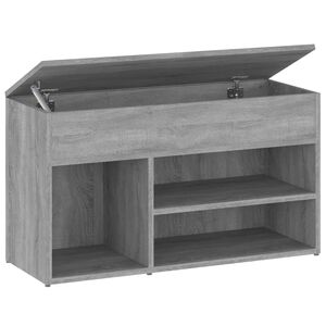 vidaXL Lavice s botn&iacute;kem &scaron;ed&aacute; sonoma 80 x 30 x 45 cm kompozitn&iacute; dřevo