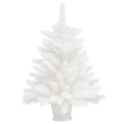 vidaXL Umělý vánoční stromek s realistickým jehličím bílý 65 cm