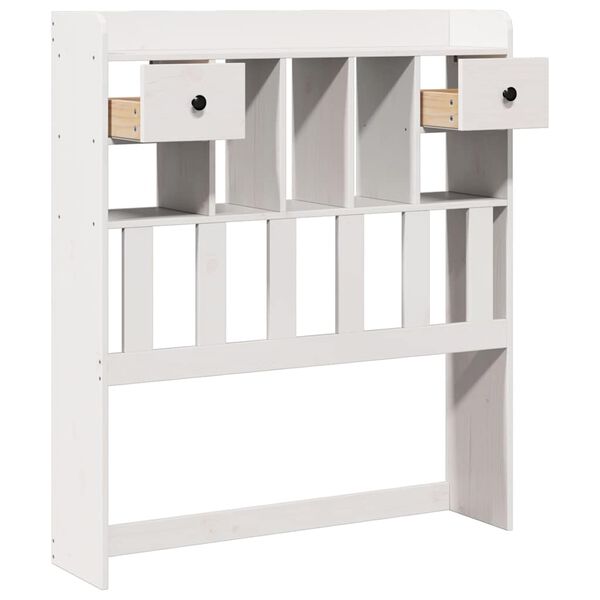 vidaXL Čelo postele s &uacute;ložn&yacute;m prostorem b&iacute;l&eacute; 90 cm masivn&iacute; borovice