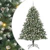 vidaXL Uměl&yacute; v&aacute;nočn&iacute; stromeček Zelen&aacute; 240 cm PVC, plast a ocel