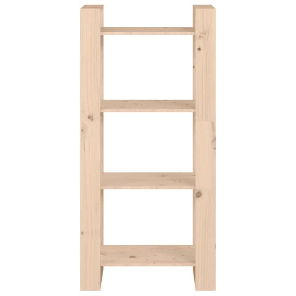 vidaXL Knihovna / dělic&iacute; stěna 60 x 35 x 125 cm masivn&iacute; dřevo