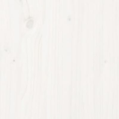 vidaXL Lavice s botníkem bílá 110 x 38 x 45,5 cm masivní borovice