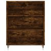 vidaXL Skř&iacute;ň highboard kouřov&yacute; dub 69,5 x 34 x 180 cm kompozitn&iacute; dřevo